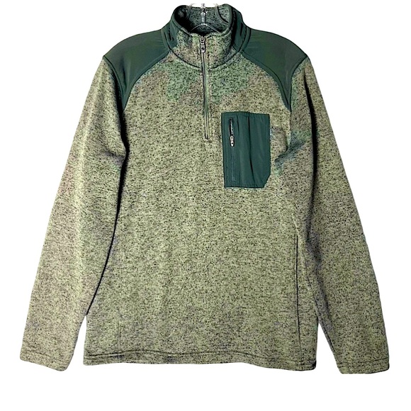 Eddie Bauer Men’s 1/4 Zip Pullover Grey Size Medium Athleisure Neutral - Picture 1 of 9